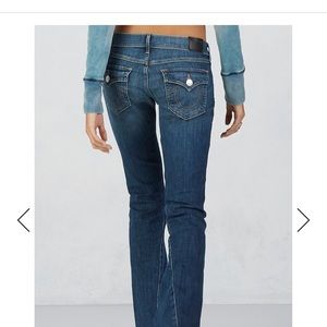 True Religion Joeys, flare leg, low rise, 28x33